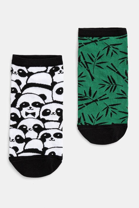 Skarpetki bawełniane męskie w pandy (2-pack) kolor multicolor