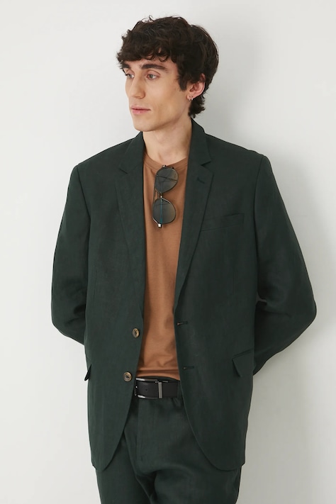 sacou de in culoarea verde