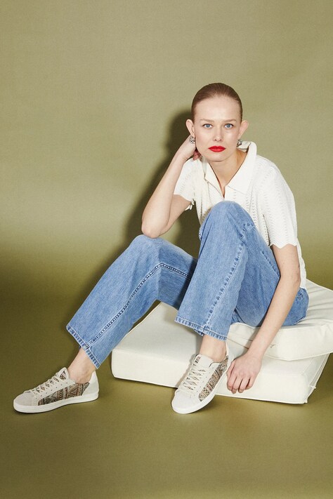 Замшевые кеды Medicine цвет бежевый