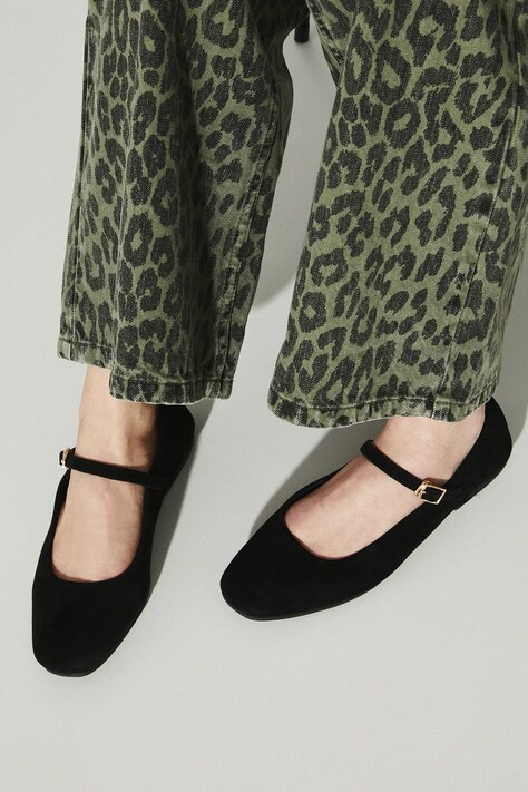 Замшеві балетки Medicine колір чорний