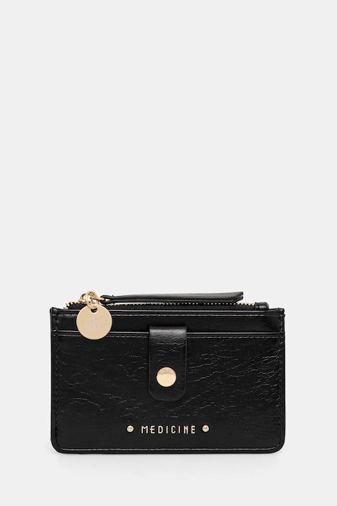 Etui na karty ze skóry ekologicznej kolor czarny