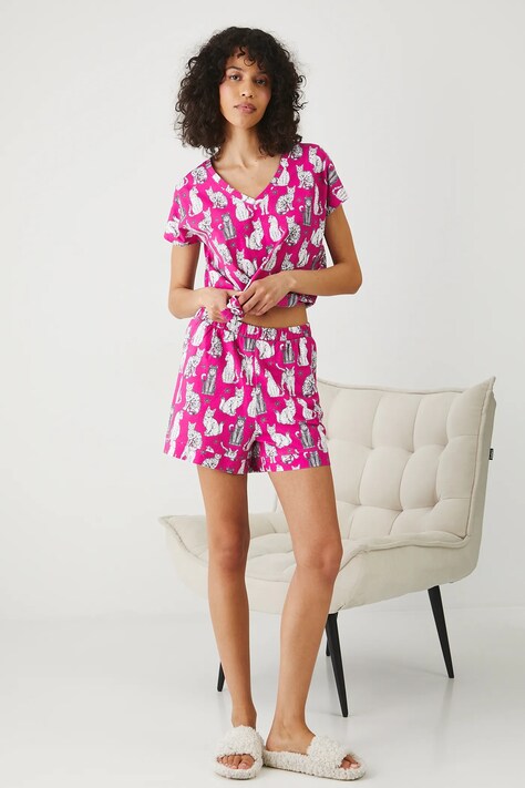 Pyžamo Medicine dámske, ružová farba