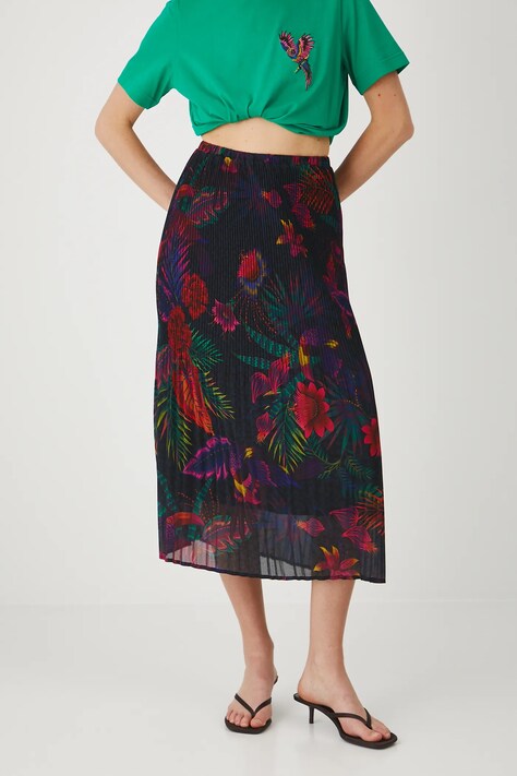 Spódnica damska maxi plisowana kolor multicolor