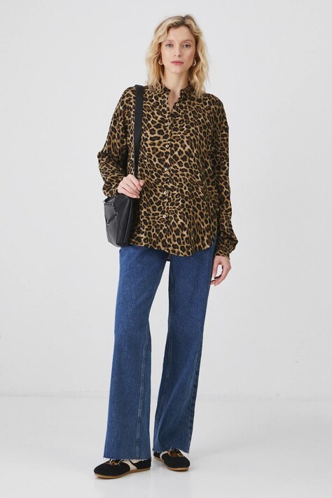 Bavlněné džíny Medicine modrá barva