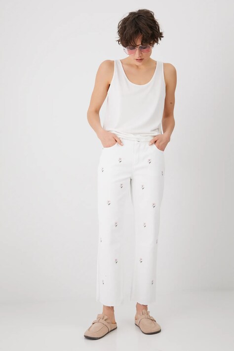Бавовняні джинси Medicine колір білий