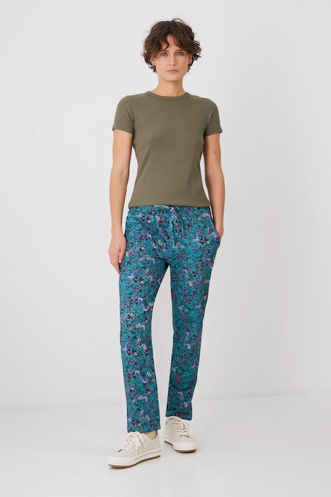 Medicine pantaloni della tuta di cotone donna colore verde