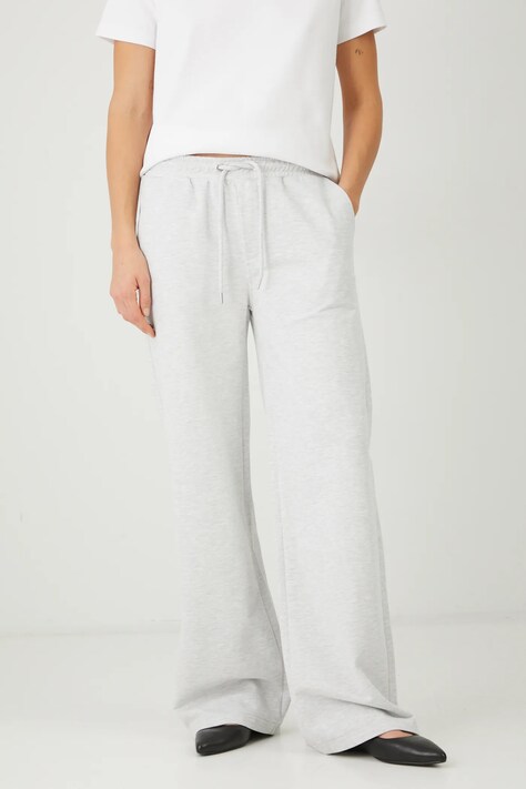 Хлопковые спортивные штаны Medicine женские цвет серый меланж