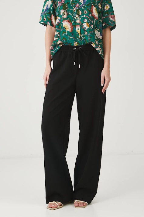 Штани Medicine жіночі колір чорний широке середня посадка