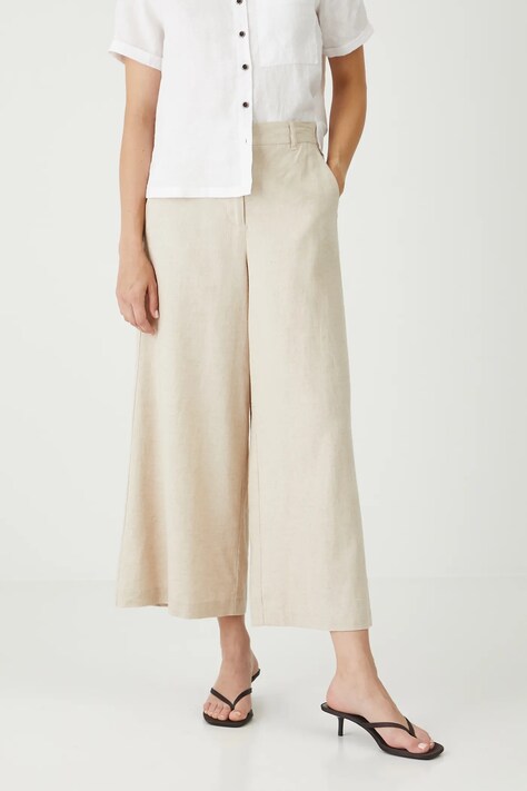 Medicine pantaloni in lino donna colore beige
