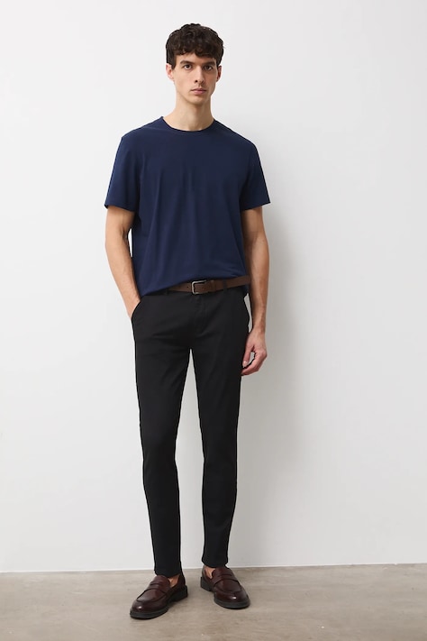 Nohavice Medicine čierna farba, priliehavé