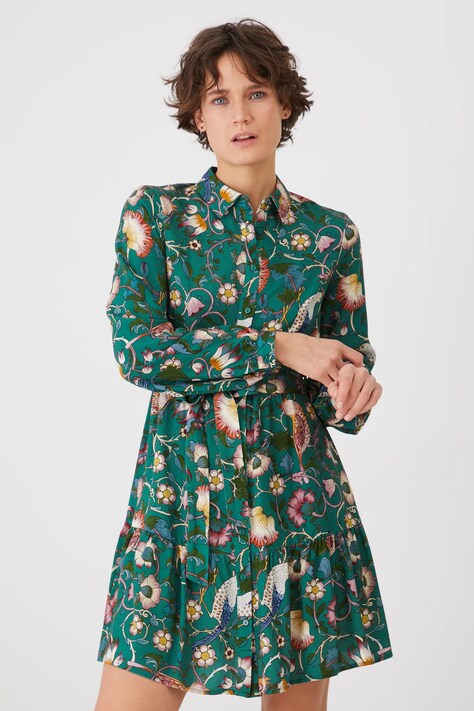 Šaty Medicine tyrkysová barva, mini