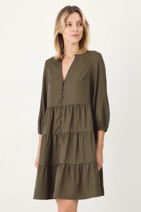 Šaty Medicine zelená barva, mini, oversize