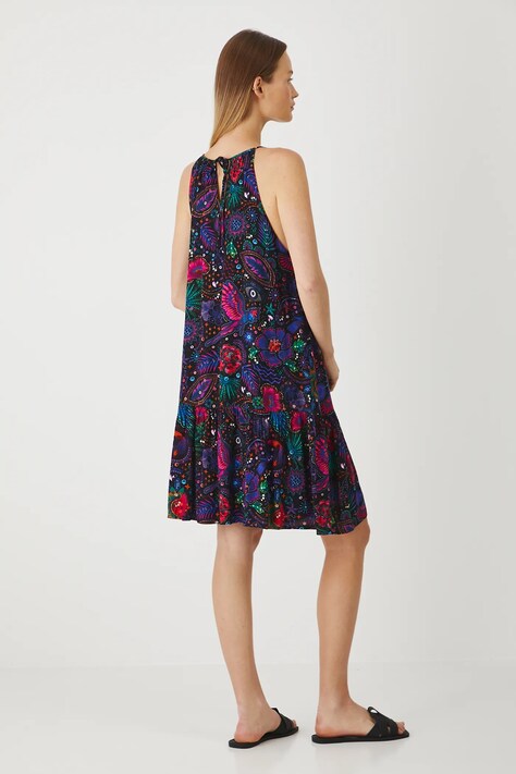 Medicine sukienka kolor czarny mini oversize