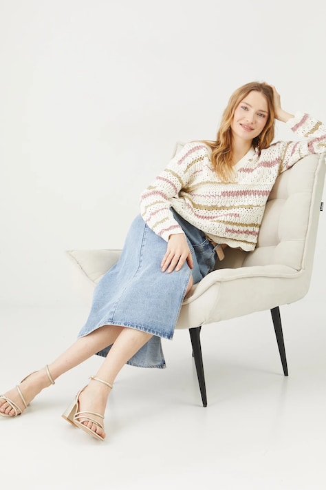 Βαμβακερό πουλόβερ Medicine γυναικεία, χρώμα: πολύχρωμο