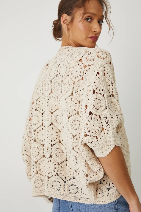 Medicine cardigan femei, culoarea bej