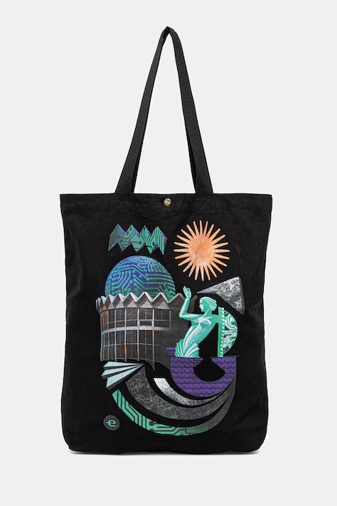 Βαμβακερή τσάντα Medicine χρώμα: μαύρο