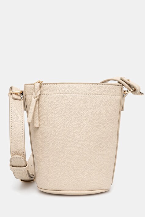 Torebka damska ze skóry ekologicznej kolor beżowy