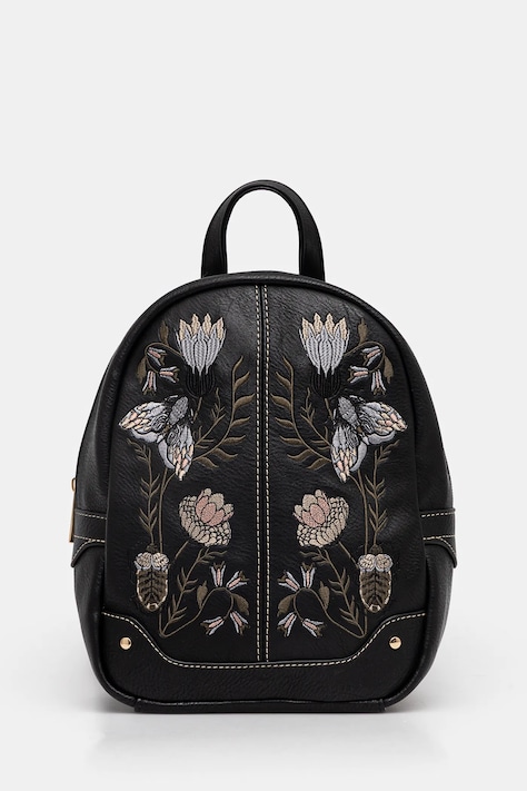 Рюкзак Medicine жіночий колір чорний малий з аплікацією