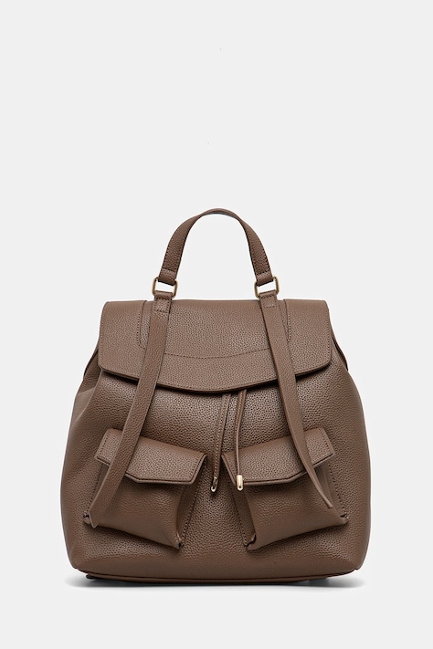 Medicine rucsac femei, culoarea maro, mare, neted