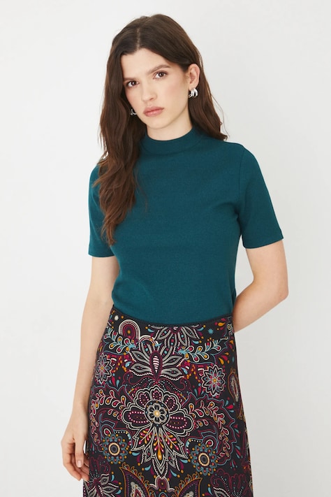 Тениска Medicine в зелено с ниско поло