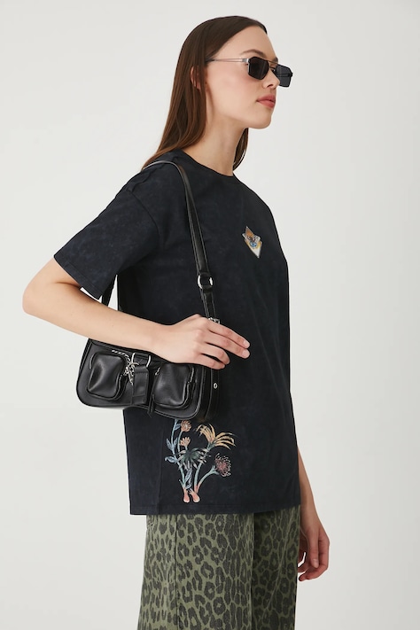 Medicine tricou din bumbac culoarea gri