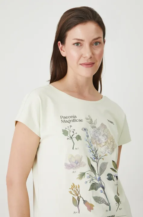 Medicine t-shirt damski kolor zielony