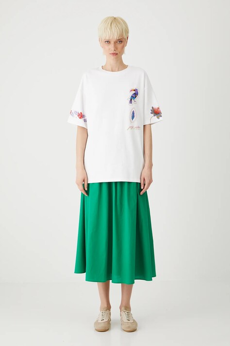 Medicine tricou din bumbac culoarea alb