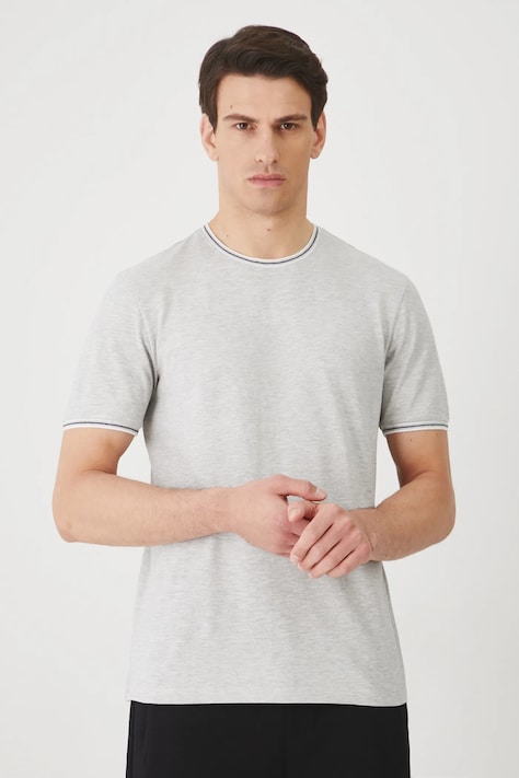 Medicine tricou barbati, culoarea gri, melanj