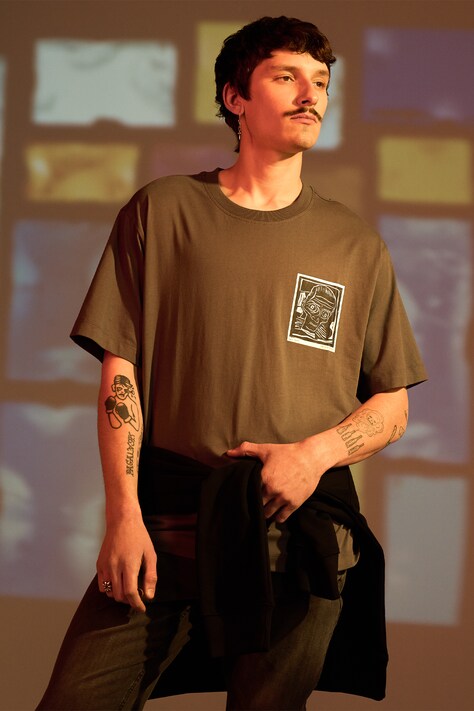 Medicine tricou din bumbac barbati, culoarea gri, cu imprimeu