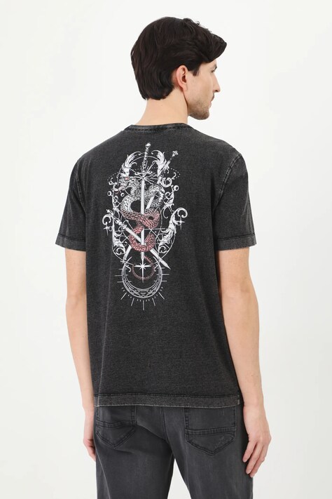 Medicine tricou din bumbac barbati, culoarea gri, cu imprimeu