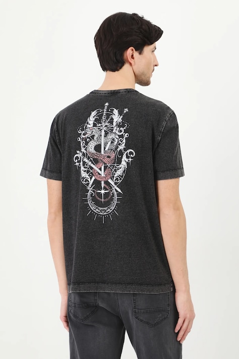 Medicine t-shirt bawełniany kolor szary z nadrukiem