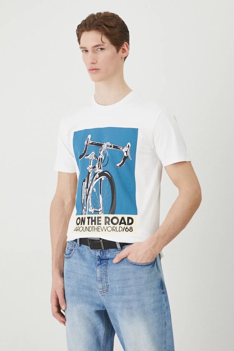 Medicine t-shirt męski kolor biały z nadrukiem