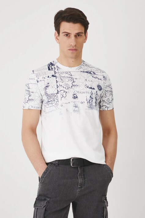 Bavlněné tričko Medicine bílá barva, s potiskem