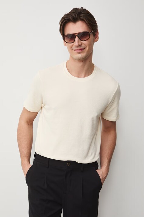 Majica kratkih rukava Medicine boja: bež, bez uzorka