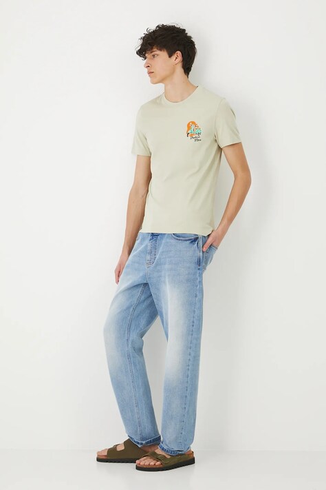 Medicine t-shirt bawełniany męski kolor zielony
