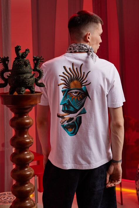 Medicine tricou din bumbac culoarea alb, cu imprimeu