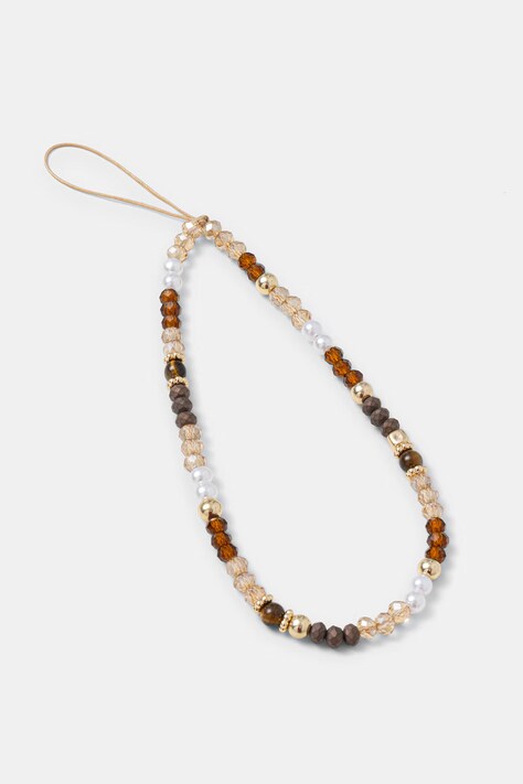 Zawieszka do telefonu z koralikami i tygrysim okiem RS26-AKD503