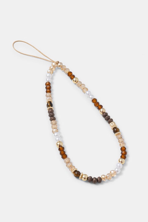 Zawieszka do telefonu z koralikami i tygrysim okiem RS26-AKD503