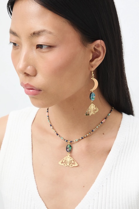 Kolczyki damskie z muszlą RS26-AUD502