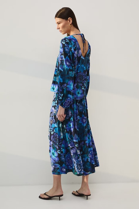 Medicine bluzka damska z wiskozy czarna w kwiaty