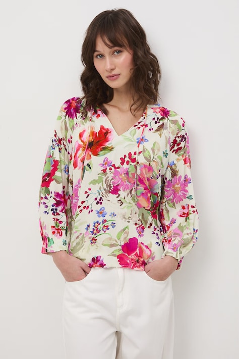 Bluzka damska z wiskozy beżowa RS26-BDD071