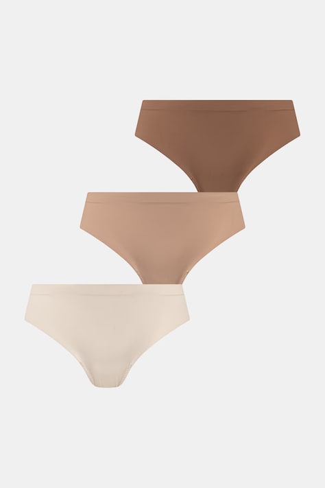 Figi damskie 3-pack beżowe RS26-BID053