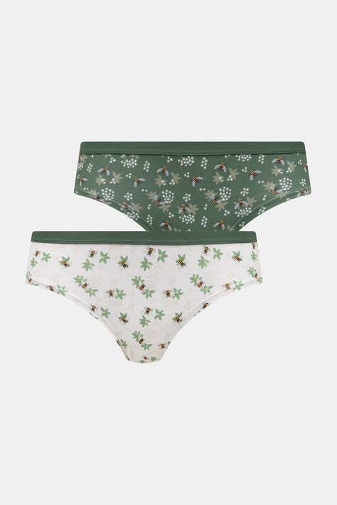 Medicine figi damskie bawełniane z elastanem 2-pack multicolor