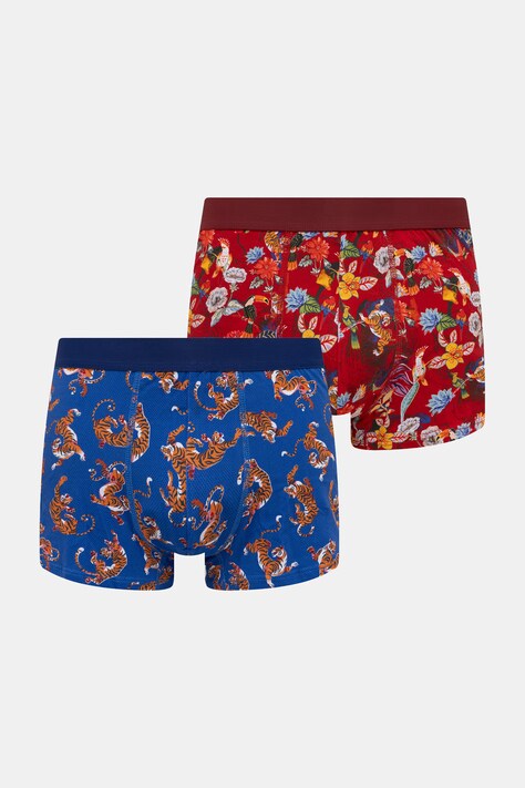 Medicine bokserki męskie bawełniane z elastanem 2-pack multicolor