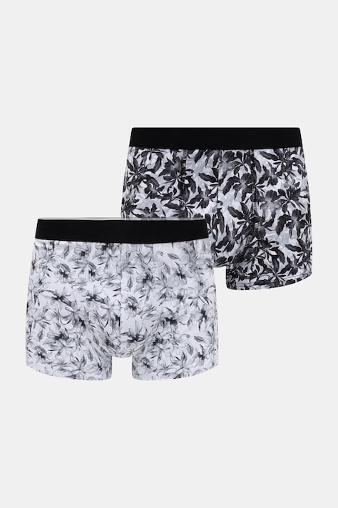 Bokserki męskie bawełniane z elastanem 2-pack czarne RS26-BIM701
