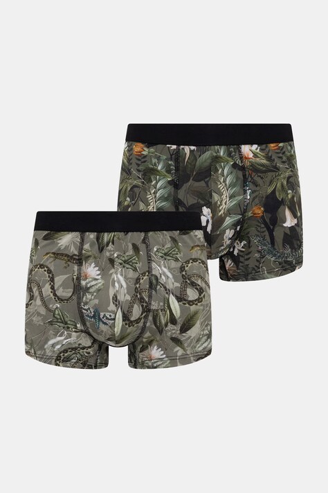 Medicine bokserki męskie bawełniane z elastanem 2-pack multicolor