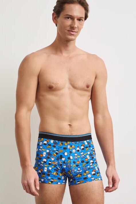 Bokserki dopasowane męskie bawełniane z elastanem 2-pack pomarańczowe RS26-BIMB00