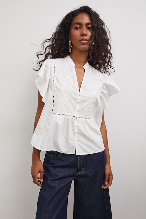 Bluzka damska z modalem biała RS26-BKD805