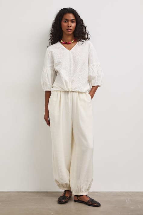 Bluzka damska bawełniana z elastanem biała RS26-BKD806