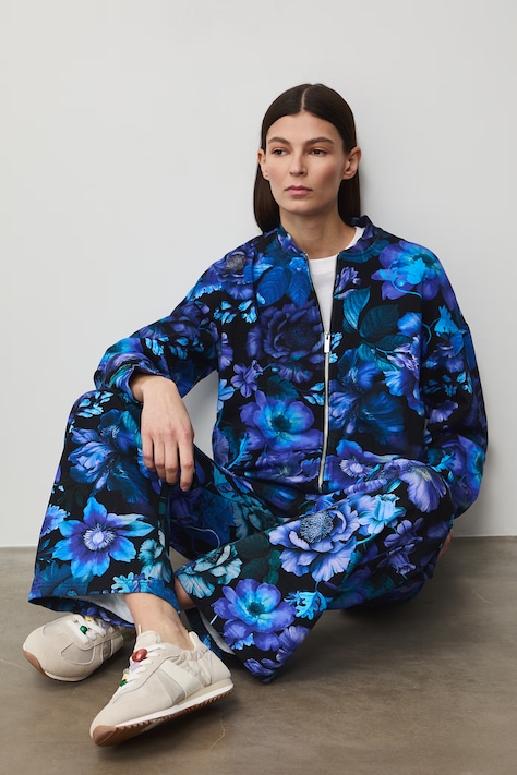 Medicine bluza rozpinana damska bawełniana granatowa